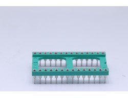 support ci tulipe 28 pins écartement 15.24mm