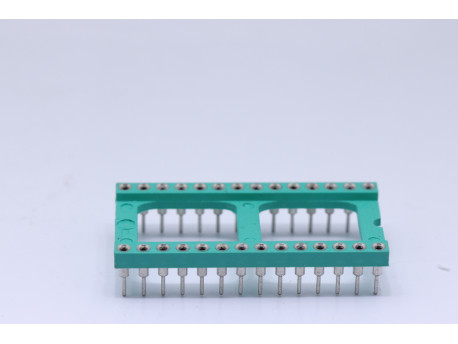 support ci tulipe 28 pins écartement 15.24mm