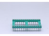 support ci tulipe 28 pins écartement 15.24mm