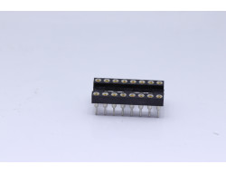 support ci tulipe 16 pins écartement 7.62mm