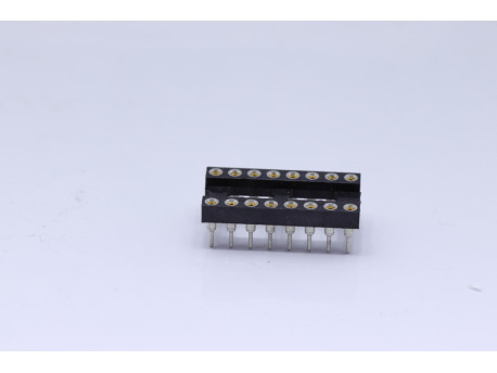 support ci tulipe 16 pins écartement 7.62mm