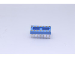 support ci tulipe 14 pins écartement 7.62mm