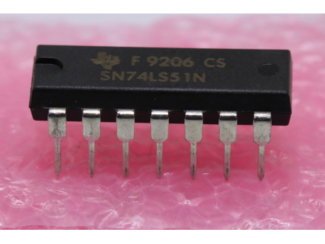 SN74LS51N double NON OU ( NOR ) avec 2X3 + 2x2 entrées ET ( AND )