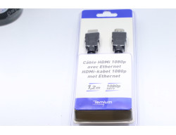 cable hdmi 1080p avec ethernet 1.2 mètres
