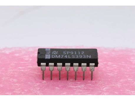 DM74LS393N double compteur binaire 4 bits - 74LS-COMPTEURS DECOMPTEURS BINAIRES - 1,00 €