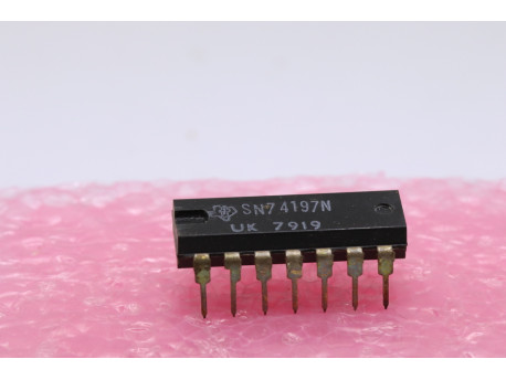 SN74197 compteur 50 Mhz bcd/binaire préreglable - 74-COMPTEUR-DECOMPTEUR PROGRAMMABLE - 1,00 €