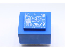347-2694 transformateur 2 x 15v 8va primaire 230 vac - TRANSFORMATEURS - 10,00 €