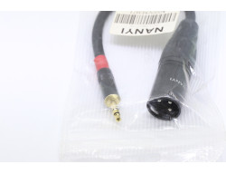 câble adaptateur jack mâle 3.5mm vers xlr mâle 15cm