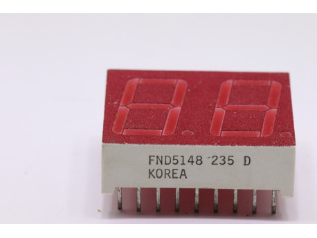 FND5148 double afficheur 7segments rouges cathode commune - AFFICHEURS-CI POUR AFFICHEURS - 1,00 €