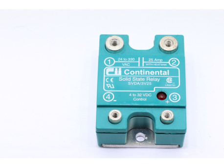 SVDA3V25 relais statique pilotage 4-32 volts DC contact 24-230 volts AC 25A - RELAIS - 5,00 €