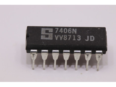 7406N sextuple inverseur avec sorties collecteur ouvert