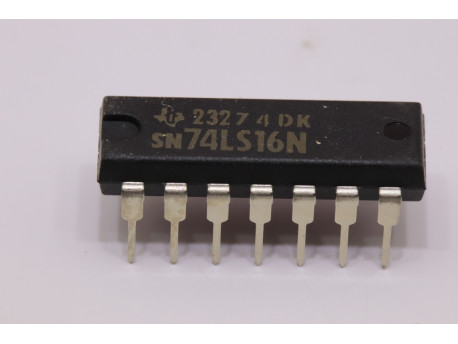 SN74LS16N sextuple tampon inverseur avec sorties collecteur ouvert