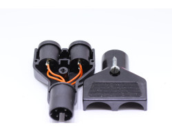 adaptateur 2 prises haut-parleur femelle vers din 5 broches dé