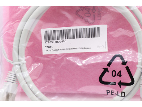 cable éthernet cat6 1m gris