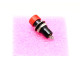 bouton poussoir rouge momentané - 1,00 €