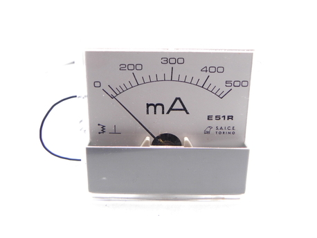 galvanomètre ferromagnétique 0-500 mA AC/DC e51r