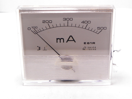 galvanomètre ferromagnétique 0-500 mA AC/DC e61r