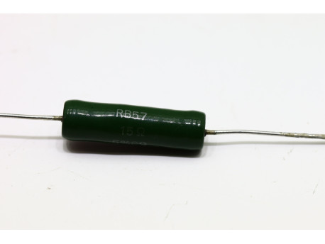 résistance de puissance bobinée vitrifiée 15 ohm 7 watt - 1,00 €