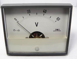 galvanomètre à cadre mobile 0-60 volt DC