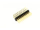 barrette coudée à souder pas 2.54 double rangée