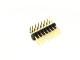 barrette coudée à souder pas 2.54 double rangée