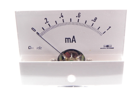galvanomètre à cadre mobile 0-1 mA DC