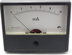 galvanomètre à cadre mobile 0-10 mA DC