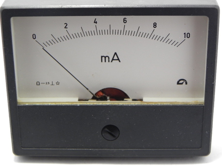 galvanomètre à cadre mobile 0-10 mA DC