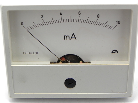 galvanomètre à cadre mobile 0-10 mA DC