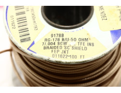 RG178 fil coaxial 50 ohm