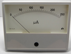 galvanomètre à cadre mobile 0-250 µA DC