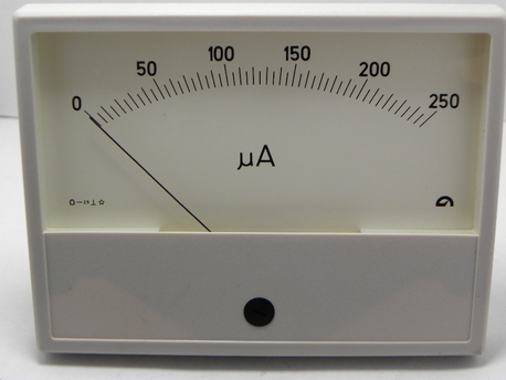 galvanomètre à cadre mobile 0-250 µA DC