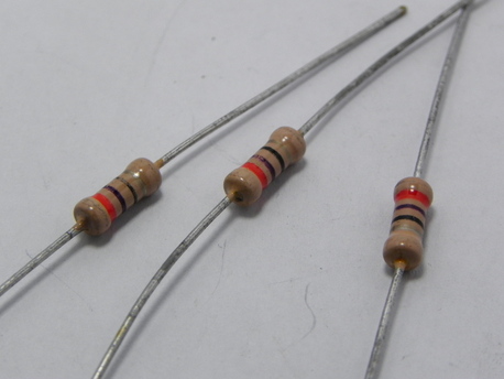 27 ohm 1/2 watt 5 %