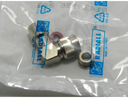 coude coaxial RF 50 ohm à souder