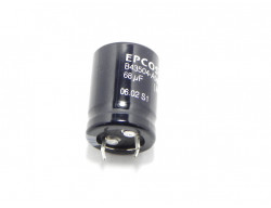 Condensateur électrolytique 68 µF 450 volts polarisé