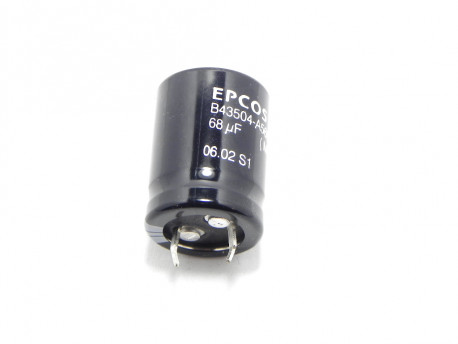 Condensateur électrolytique 68 µF 450 volts polarisé