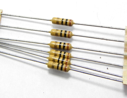 10 ohm 1/4 watt 5 %