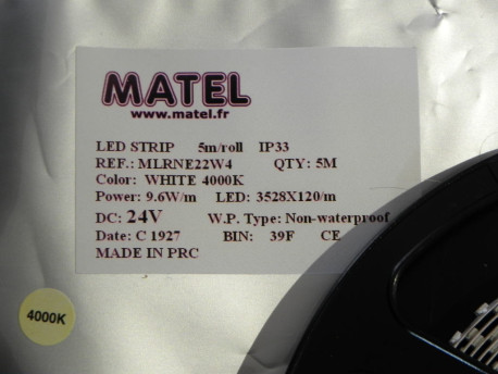 ruban led blanc 4000K 24v