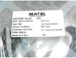 ruban led RVB 24v IP65 5m