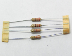 220 ohm 1/4 watt 5 %