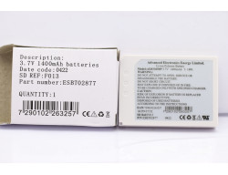 batterie Li-ion polymère 3.7 volts 1.4 A/h
