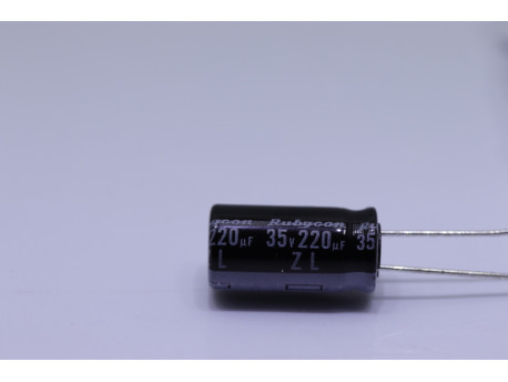 condensateur électrolytique 220uF 35volts radial