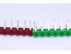 mini-barre 8 leds rouges/vertes
