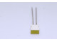 led jaune rectangle habillage blanc