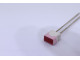 led rouge rectangle habillage blanc