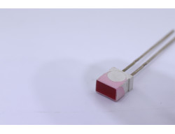 led rouge rectangle habillage blanc