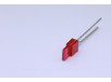 led rouge rectangle mince nue